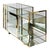 Mid-Century Modern Italian Brass and Glass Console Table, 1970s For Sale - Image 4 of 9