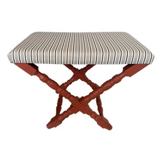Buying & Design SRL Upholstered Stool, 2 Available For Sale