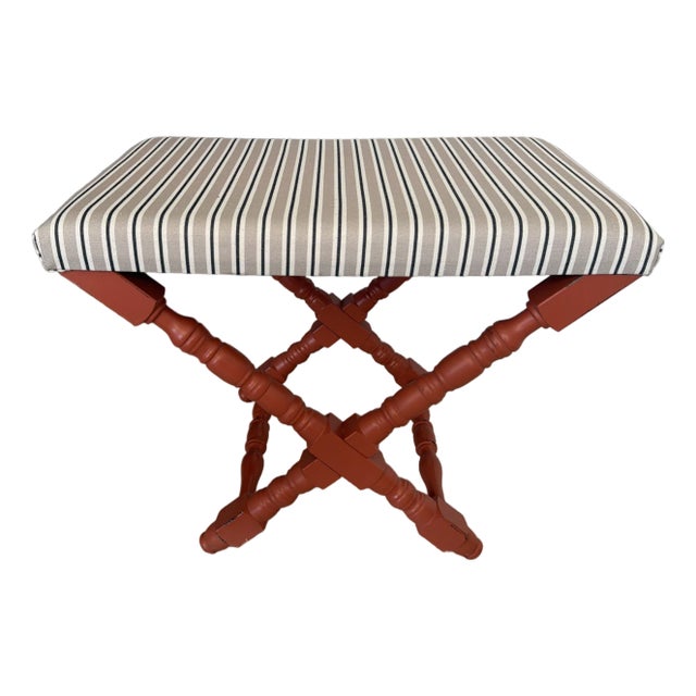 Buying & Design SRL Upholstered Stool, 2 Available For Sale