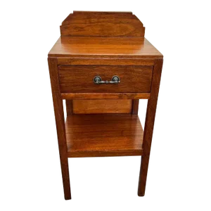 Early 20th Century Antique Mission Art & Craft Style 2 Tier Mahogany Side-Work Table.