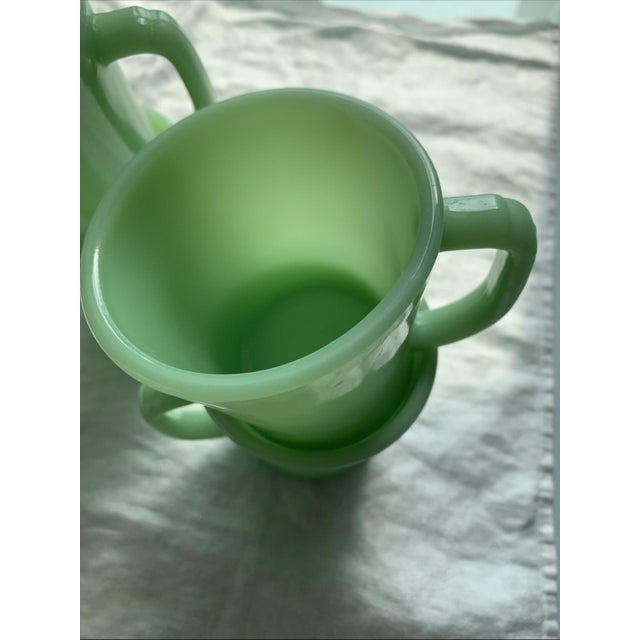 Vintage Fire King Jadeite Mugs Set of 4 For Sale - Image 9 of 10