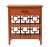 Classically styled, this end table features a Rattan frame with rawhide bindings. The intricate rattan detail is hand...