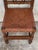 Brown 19th Set of Four Spanish Carved Chairs with Leather Seat and Back For Sale - Image 8 of 18