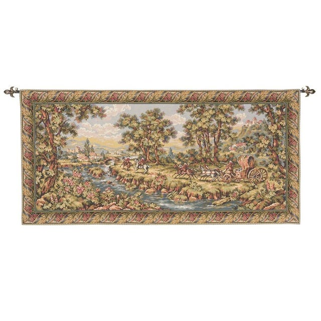 This beautiful tapestry is woven on a jacquard loom by skilled weavers, keeping alive the centuries old tradition of...