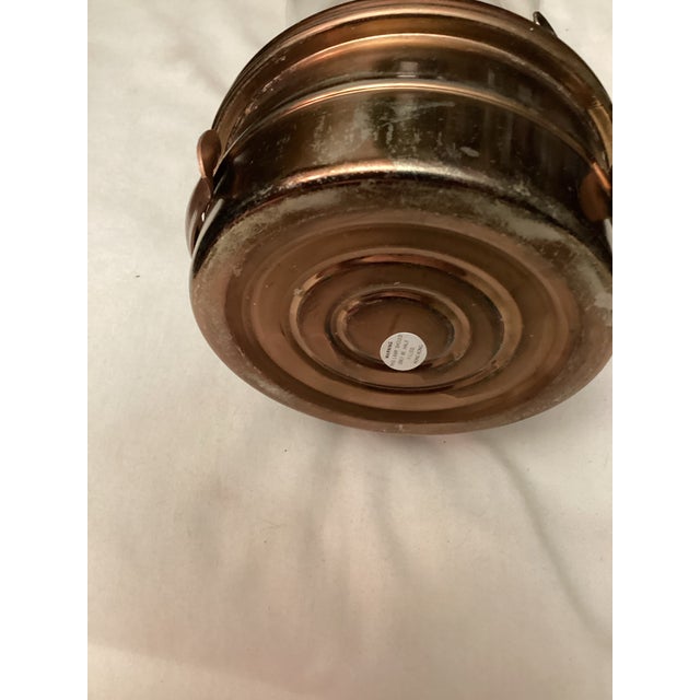 1950s Pair of Vintage Copper Wall – Mount Oil Lamps For Sale - Image 5 of 7