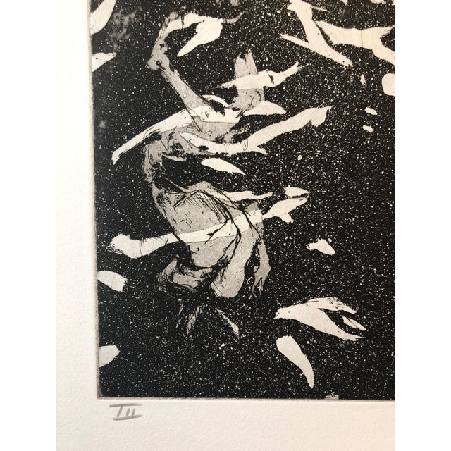 Surrealism Jack Zajac, Surrealist Figurative Aquatint Etching California Modernist Sculptor Artist For Sale - Image 3 of 7