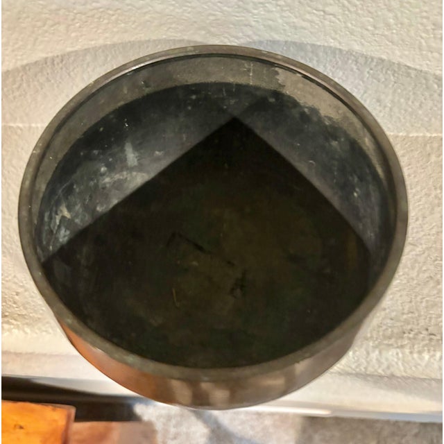 19th Century Japanese Bronze Singing Bowl, 5” High X 6” Diameter For Sale - Image 4 of 5