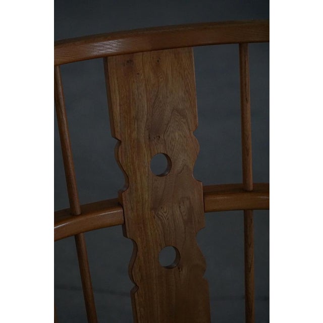 Lounge Chair in Elm and Lambswool from Fritz Hansen, 1940s For Sale - Image 13 of 18