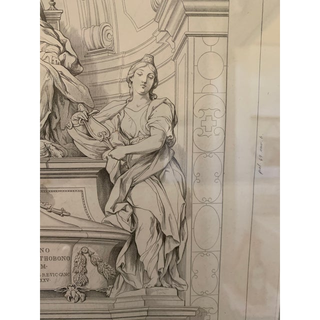 19th Century 19th C Italian Engraving of Pope Alessandro VIII For Sale - Image 5 of 13