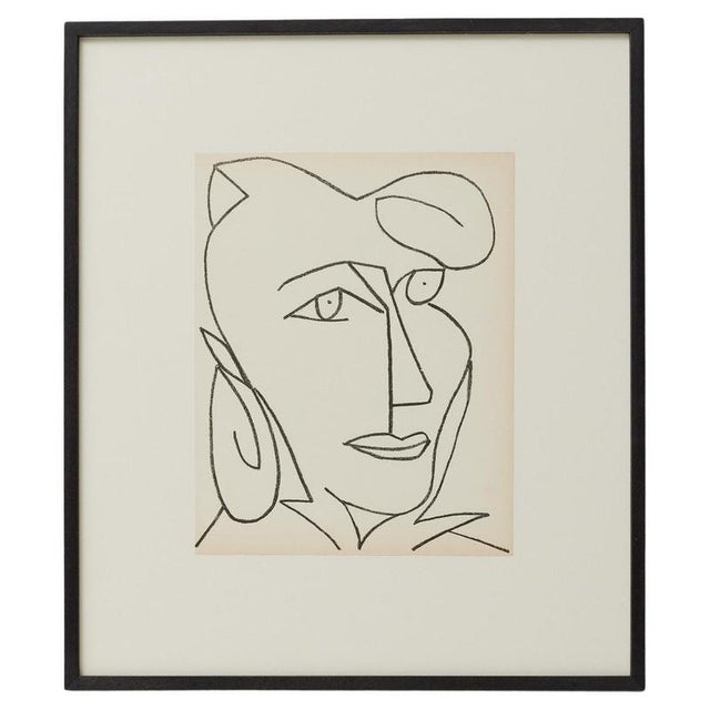 Françoise Gilot, Portrait of a Woman, 1951, Lithograph, Framed For Sale - Image 18 of 18