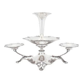 Sterling Silver Epergne, England 1894 For Sale