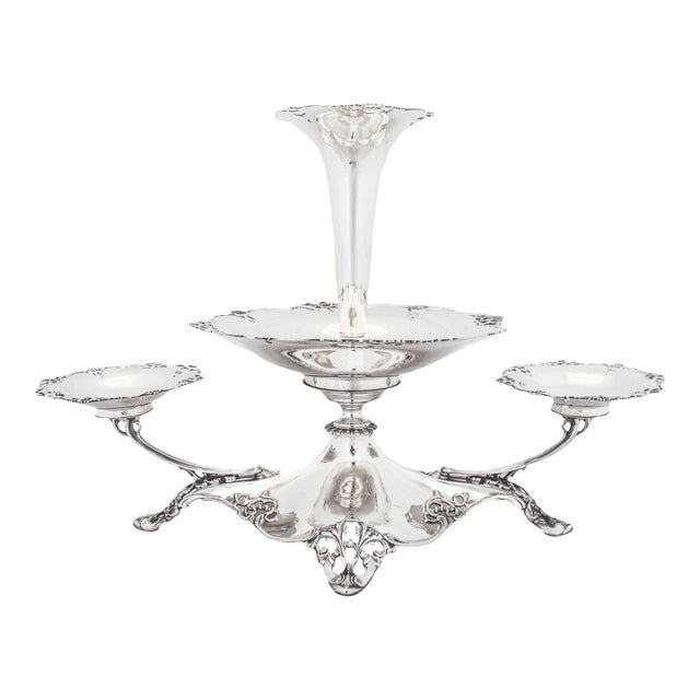 Sterling Silver Epergne, England 1894 For Sale