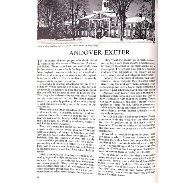 "Prep Schools: Profiles of More Than Fifty American Schools" 1961 Laney, Al For Sale In New York - Image 6 of 13