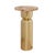 Worlds Away Matthew Izzo Home - Alina Polished Brass Side Table With Burlwood Top For Sale - Image 4 of 4