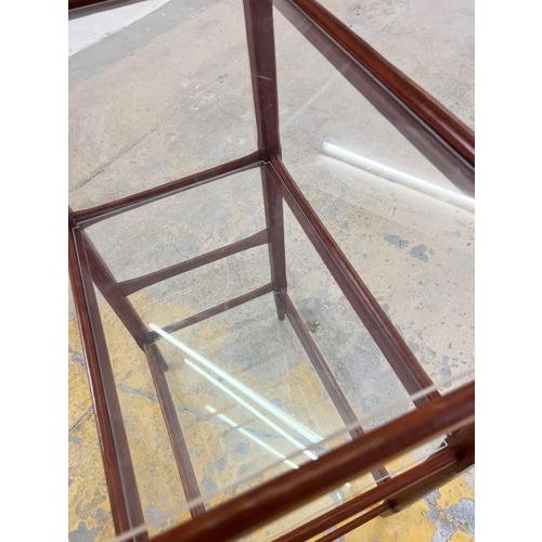 Danish Teak Shelf with Acrylic Glass Panels For Sale - Image 4 of 11