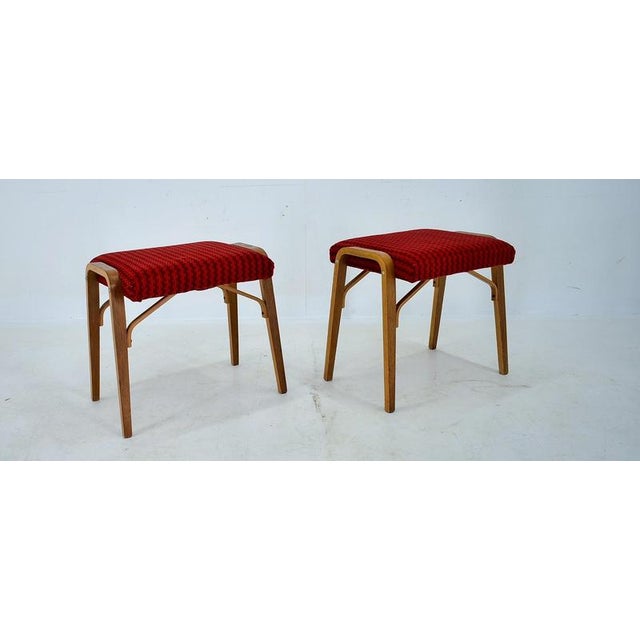 Set of Beech Stools by Ludvik Volak attributed to Drevopodnik Holesov, Czechoslovakia, 1960s For Sale - Image 6 of 16