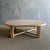 Reclaimed Elm Wood Oval Coffee Table 59" For Sale - Image 4 of 11