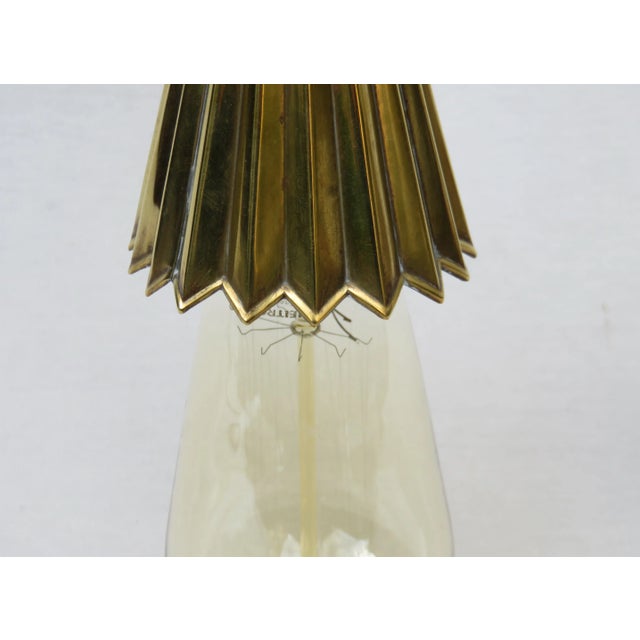 Vintage Art Nouveau Brass Wall Applique For Sale - Image 5 of 16