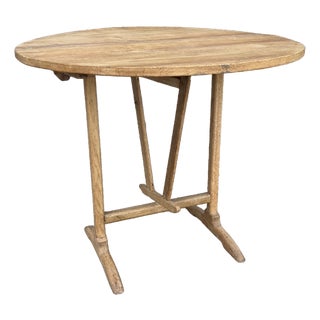 Early 1900s French Oak Wine Tasting Table For Sale