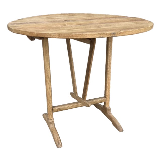Early 1900s French Oak Wine Tasting Table For Sale