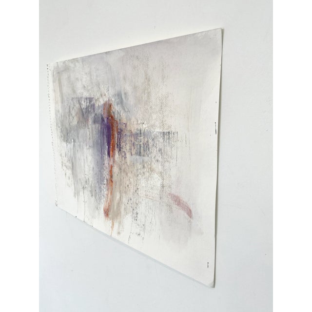 Gray Color Study Abstract Acrylic Painting Untitled #10 by Stephanie Visser For Sale - Image 8 of 9