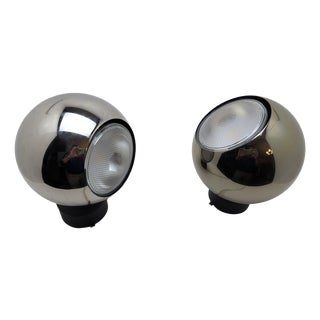 Eyeball Spherical Spotlights by Motoko Ishii for Staff Leuchten, Germany, 1960s, Set of 2 For Sale
