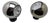 Eyeball Spherical Spotlights by Motoko Ishii for Staff Leuchten, Germany, 1960s, Set of 2 For Sale
