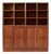 Danish Modern Modular Bookshelf Cabinet System in Teak Wood For Sale