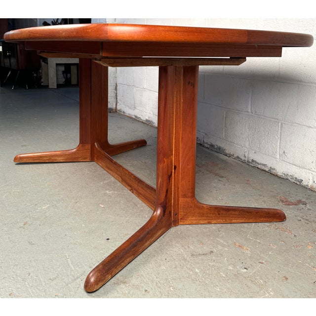 Mid-Century Modern Teak Dining Room Table, Made in Denmark by Rasmus For Sale - Image 3 of 12