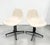 Off-white Mid Century Eames for Herman Miller “La Fonda” Parchment Fiberglass Arm & Side Chairs - Set of 4 For Sale - Image 8 of 13