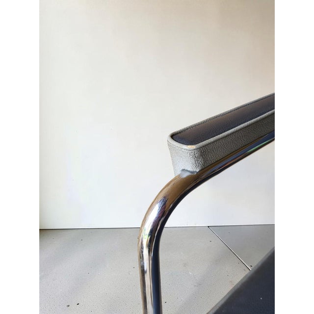 Metal Armchairs in the style of Pullman Roneo, 1950s, Set of 2 For Sale - Image 7 of 11