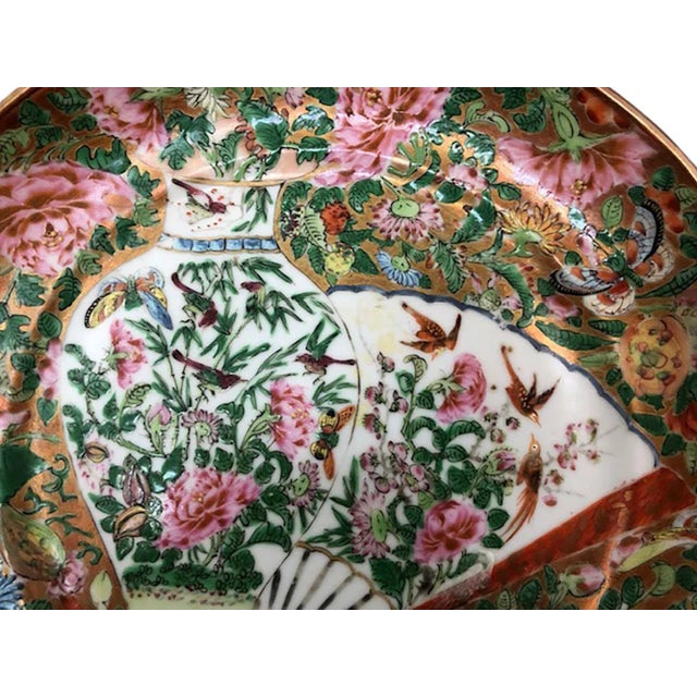 Late 19th Century 19th Century Famille Rose Plate For Sale - Image 5 of 7
