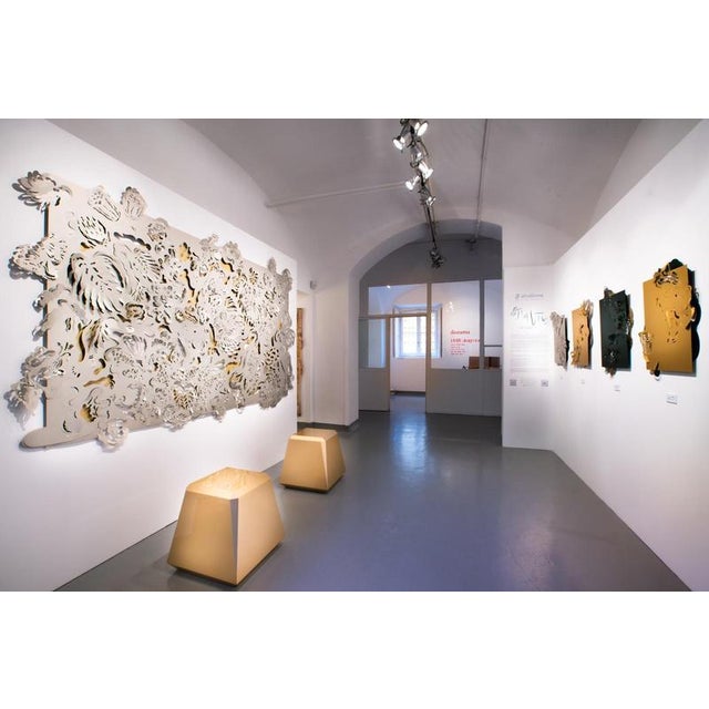 Contemporary The Hunt Metallic Tapestries in Powder-Coated Aluminum by Altreforme, Set of 5 For Sale - Image 3 of 16