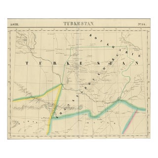 Antique Map of Turkestan by Vandermaelen, 1827 For Sale