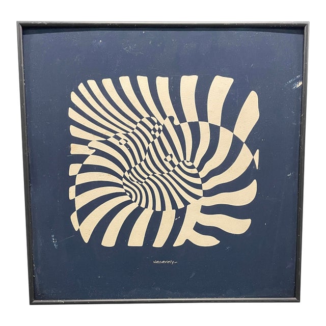 Victor Vasarely Zebras Op Art Serigraph For Sale