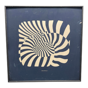 Victor Vasarely Zebras Op Art Serigraph