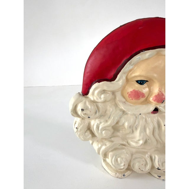Metal Cast Iron Santa Claus Doorstop For Sale - Image 7 of 12