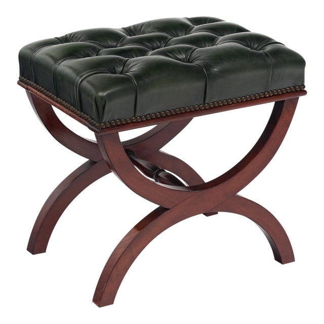 French Vintage Curule Stool For Sale