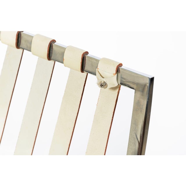Mid Century Cream Barcelona Chairs by Mies Van Der Rohe for Knoll, 1980s For Sale - Image 18 of 18