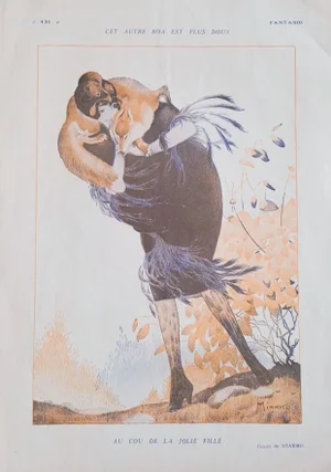 Miarko 1920 "Au Cou De La Jolie Fille" Fantasio Print