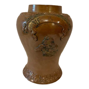Mid 19th Century Salt Glazed Tobacco Jar
