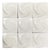 Italian Modern Spiral Shape Modular Wall Lamps in White Acrylic Glass, 1980s, Set of 9 For Sale