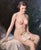 1920s Alfred Georges Hoën 1920s French Academic Oil Painting of a Nude Bather For Sale - Image 5 of 13