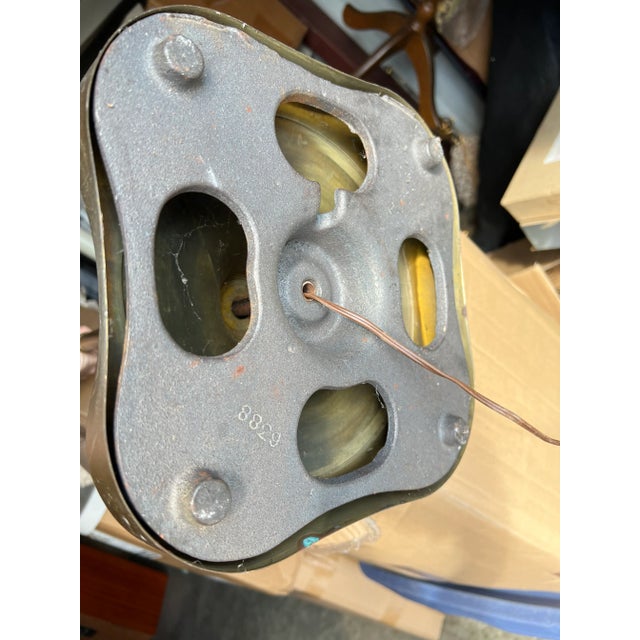 Brass Vintage Ceramic Font Floor Lamp For Sale - Image 8 of 12