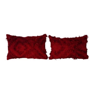 Turkish Shaggy Pillow Cover - A Pair For Sale