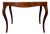 Vintage Italian Burl Wood Writing Desk With Parquetry Top & Cabriole Legs For Sale