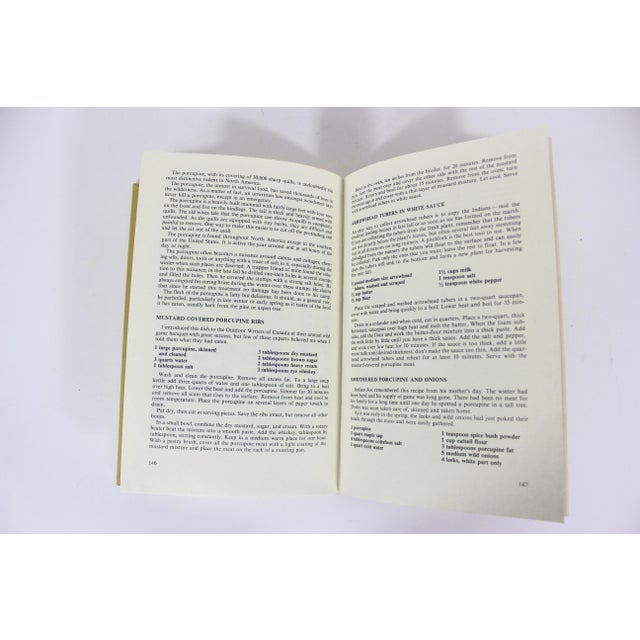 1973 Signed Wilderness Cooking Cookbook, Conversation Piece Retro Kitchen Decor, Old Hardcover Gift for Foodie For Sale - Image 9 of 12