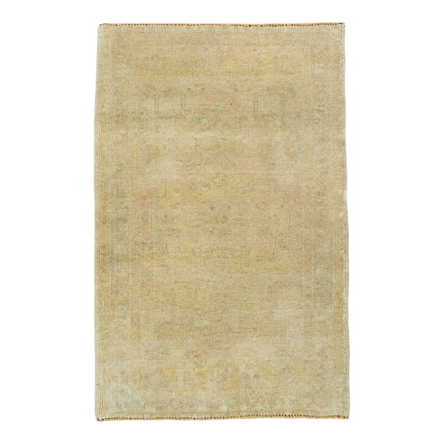Turkish Mini Rug Oriental Hand Knotted Vintage Rug 2' x 3'1" #20746 For Sale