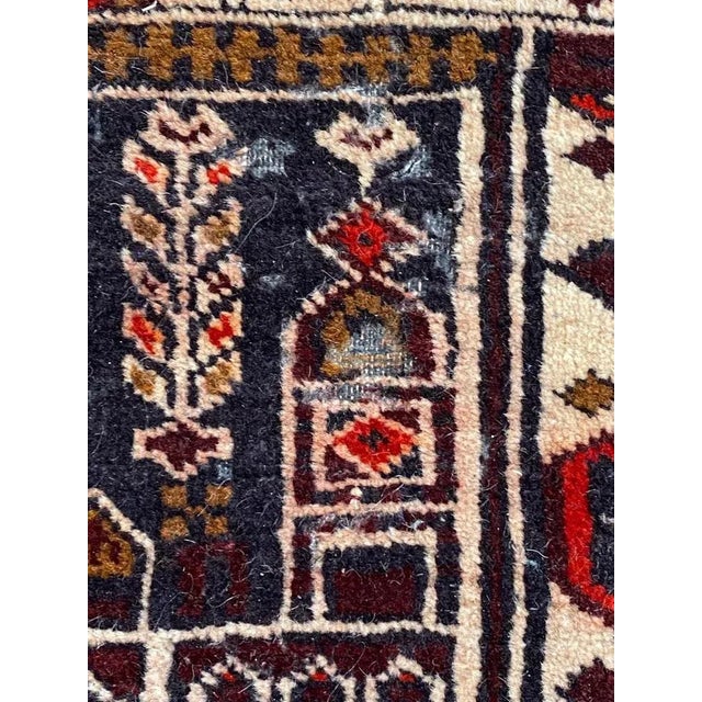 Vintage Baluch Hand-Knotted Afghan Rug For Sale - Image 11 of 18