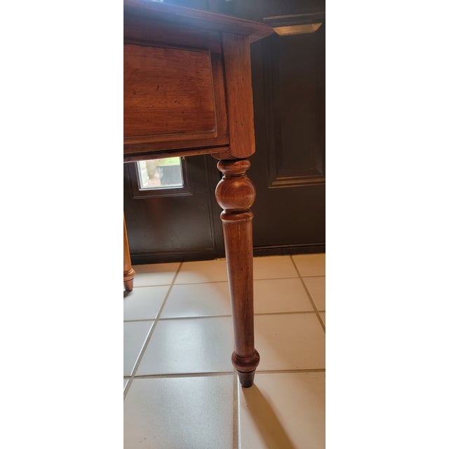 Brown 1990's Ethan Allen Country Crossings End Table For Sale - Image 8 of 12